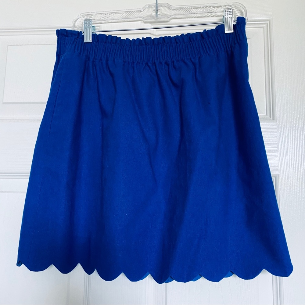 J. CREW FACTORY SCALLOPED SIDEWALK SKIRT